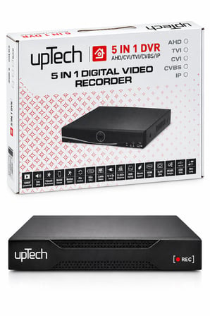 UPTECH 1 Kameralı Güvenlik Kamera Seti 2MP 1080P Full HD 6 Atom LED Gece Görüşlü 500GB HDD 5525