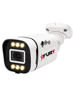 FURY IP 3 Kameralı 1080P Sesli 6 Warm LED Renkli Gece Görüşlü Güvenlik Kamera Sistemi 320GB 1606