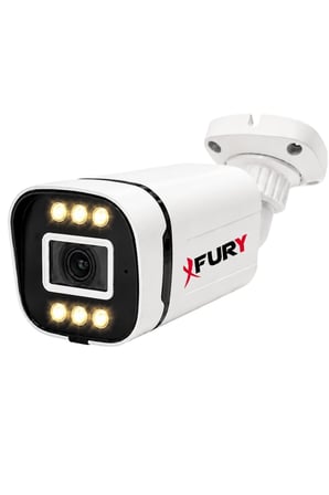 FURY IP 5MP Lens 1080P Sesli 6 Warm LED Renkli Gece Görüşlü IP66 Dış Mekan Geniş Açılı Güvenlik Kamerası