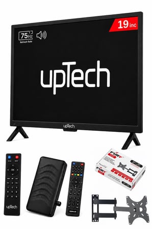 UPTECH 19’’ (48 Ekran) Çanaklı / Çanaksız WiFi'li Uydu Alıcısı+TV Hareketli Askı Aparatı HEDİYE
