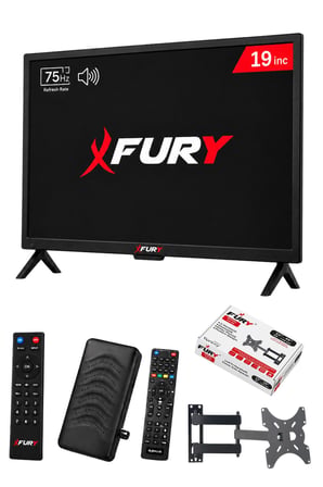 FURY 19’’ (48 Ekran) Çanaklı / Çanaksız WiFi'li Uydu Alıcısı+TV Hareketli Askı Aparatı HEDİYE