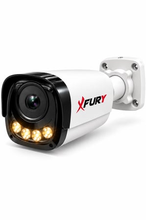 FURY 3 Kameralı Güvenlik Kamera Seti 4 Warm LED Gece Renkli Görüş 320 GB HDD