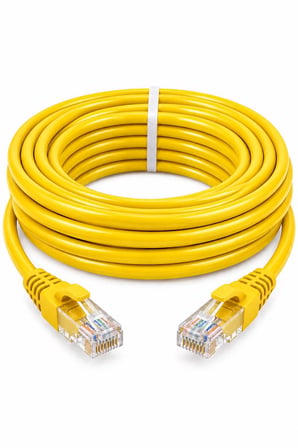 FURY CAT6 SARI Ethernet Kablosu 15 Metre RJ45 LAN İnternet Modem Router Bilgisayar Kablosu