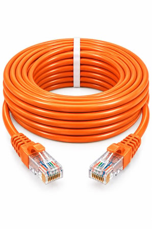 FURY CAT6 TURUNCU Ethernet Kablosu 10 Metre RJ45 LAN İnternet Modem Router Bilgisayar Kablosu