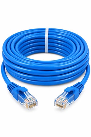 FURY CAT6 MAVİ Ethernet Kablosu 1 Metre RJ45 LAN İnternet Modem Router Bilgisayar Kablosu