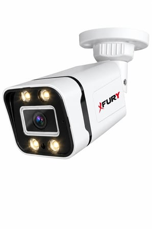 FURY 1 Kameralı Güvenlik Kamera Seti Sesli 4 Warm LED Gece Renkli Görüş 250GB HDD 5580s