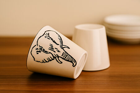 İmroz Fil Kulpsuz Kupa 300 ml.