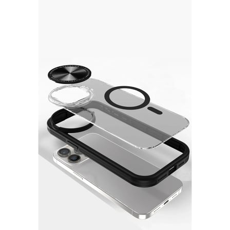 Apple iPhone 11 Kılıf Teleskop Lens Magsafe Silikon Kapak - Siyah