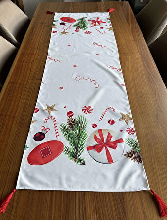 Mistel Yılbaşı Desenli Runner 45x140 cm