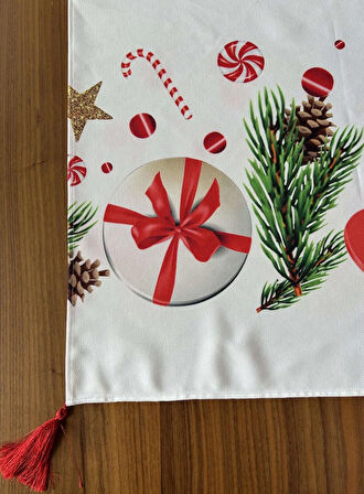 Mistel Yılbaşı Desenli Runner 45x140 cm