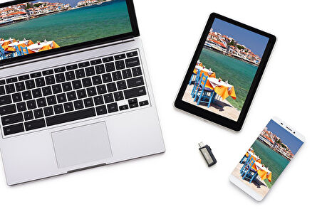 128GB Ultra Dual Drive Type C USB 3.1 Gri USB Bellek TdrTR
