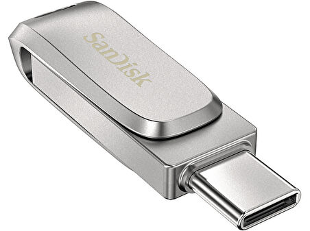 SANDISK Ultra Dual Drive Luxe USB Type-C 256GB USB 3.1 Gen 1 Taşınabilir USB Bellek Gri