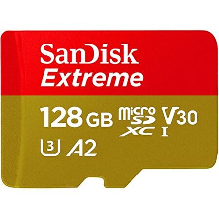 128GB MICRO SD EXTREME SANDISK SDSQXA1-128G-GN6MN 128GB 160MB/S FOR AKSİYON KAMERASI VE DRONE