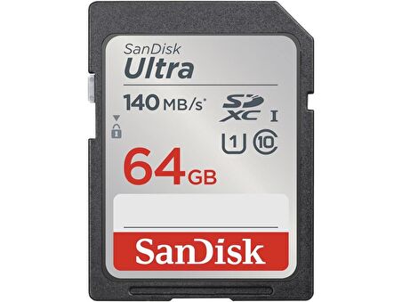 64 GB  SDSDUNB-064G-GN6IN 140/MB 64GB ULT SD C10