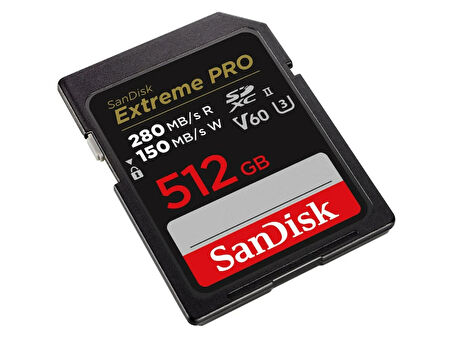 SanDisk Extreme PRO 512GB SDSDXEP-512G-GN4IN 280MB/s UHS-II SDXC 6K-4K UHD Hafıza Kartı