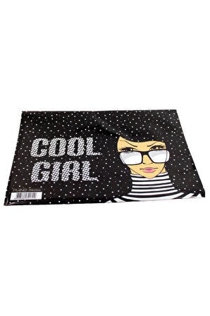 Pıano Çıtçıtlı Dosya Desenli Cool Girl Çtd-01