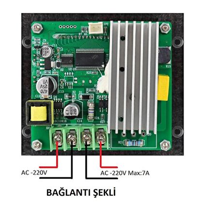 YATE10 W2142A-220V/7A PID Kontrollü Termostat