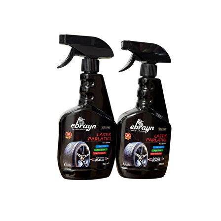 2 Adet Lastik Parlatıcı 500 Ml Üstün Kalite Performans Lastik Temizleme 2025 Üretimli