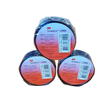 Siyah Elektrik İzole Bandı 18mm 100 Adet | Esnek, Dayanıklı ve Güçlü Yapışkanlı Bant Seti