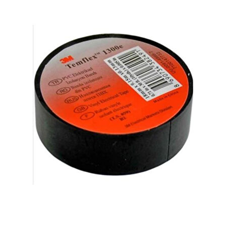 Siyah Elektrik İzole Bandı 18mm 100 Adet | Esnek, Dayanıklı ve Güçlü Yapışkanlı Bant Seti