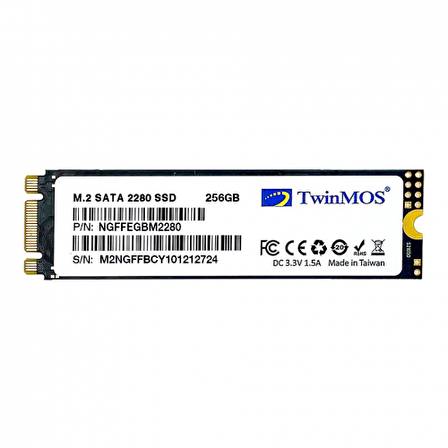 Twinmos NGFFEGBM2280 M2 256 GB M.2 550 MB/s 580 MB/s SSD 