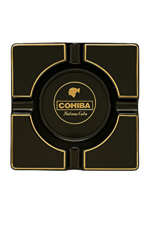 Cohiba Siyah Porselen Dörtlü Büyük Puro Küllüğü