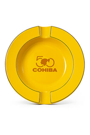 Cohiba 50. Yıl İkili Sarı Büyük Porselen Puro Küllüğü