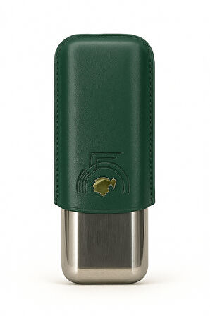 Cohiba 55. Yıl Yeşil Deri-Metal İkili Puro Kılıfı