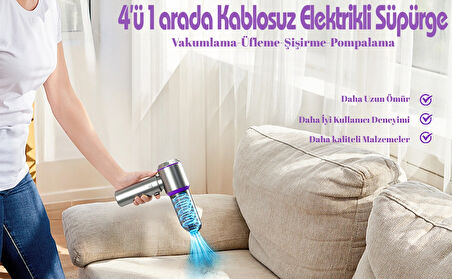  HL-127 El Tipi Araba Elektrikli Süpürgesi, Mini 4'ü 1 Arada Elektrikli Süpürge - 16000PA Emiş, Üfleyici, Vakum ve Çok Noktalı 1 HL-127 El Tipi Araba Elektrikli Süpürgesi, Mini 4'ü 1 Arada Elektrikli Süpürge - 16000PA Emiş, Üfleyici, Vakum ..