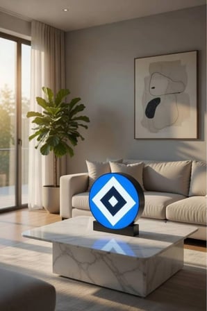 Hamburg SV Tasarımlı Dekoratif Aydınlatma (24x22cm)