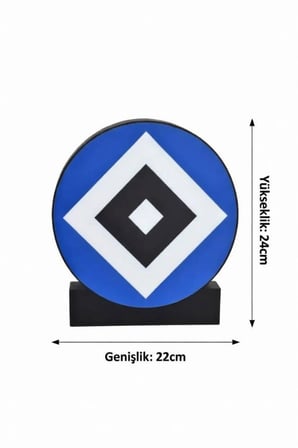 Hamburg SV Tasarımlı Dekoratif Aydınlatma (24x22cm)