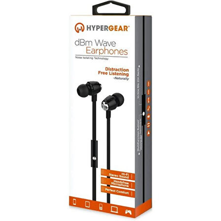 HyperGear 3.5 mm Siyah Kablolu Kulaklık