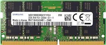 Samsung M471A4G43AB1-CWE 32 GB DDR4 3200 MHz PC4-25600 CL22 Ram