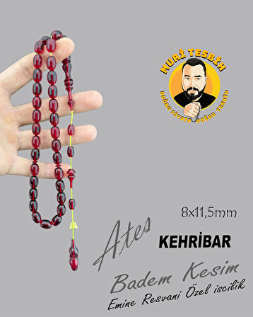 EMİNE REŞVANİ ATEŞ KEHRİBAR BADEM KESİM 8X11,50