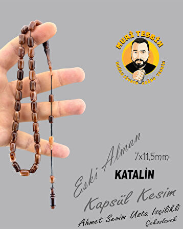 AHMET SEVİM BIÇAK SAPI ÇEKO ESKi ALMAN KATALİN KAPSÜL KESİM 7X11,50