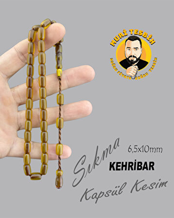 ÇUBUK SIKMA KEHRİBAR KAPSÜL KESİM 6,50X10