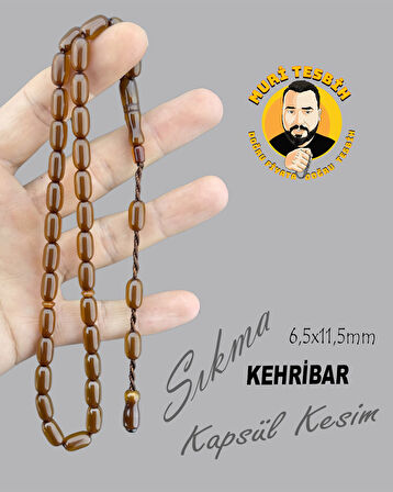 ÇUBUK SIKMA KEHRİBAR KAPSÜL KESİM 6,50X11,50