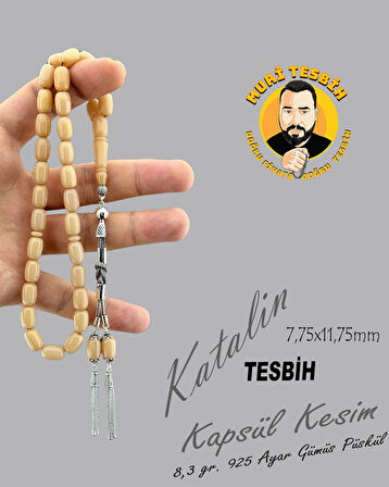 8,6 GR 925 AYAR GÜMÜŞ PÜSKÜL KATALİN KAPSÜL KESİM 7,75X11,75