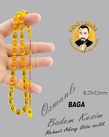 MEHMET AKSOY OSMANLI HABBE BAGA BADEM KESİM 8,25X12