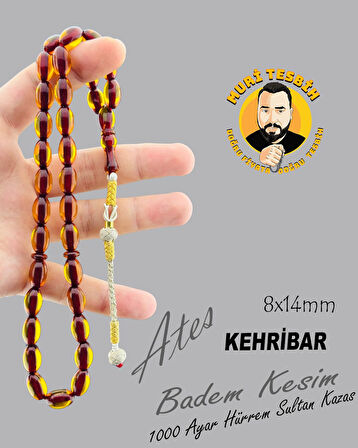 1000 AYAR HÜRREM SULTAN KAZAS ÇUBUK ATEŞ KEHRİBAR BADEM KESİM 9X14
