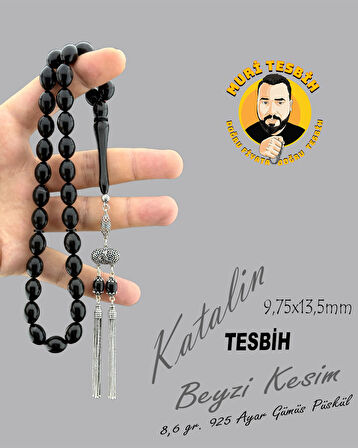 8,6 GR 925 AYAR GÜMÜŞ PÜSKÜL KATALİN BEYZİ KESİM 9,75X13,50