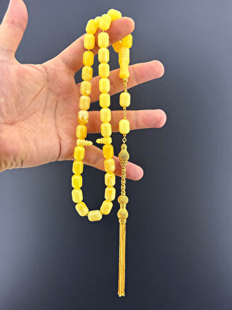 MURİ TESBİH 36,1 GR RUS KALİNİNGRAD DAMLA 12,7 GR ÖZEL TASARIM PÜSKÜL KAPSÜL KESİM 10X13,50