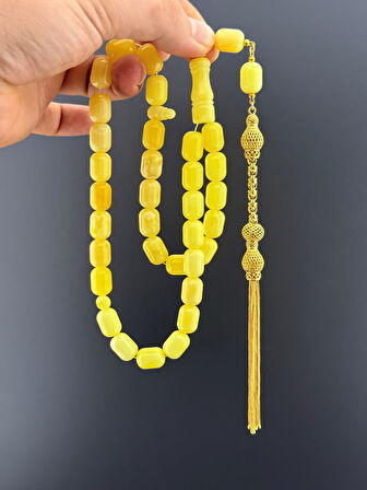 MURİ TESBİH 36,1 GR RUS KALİNİNGRAD DAMLA 12,7 GR ÖZEL TASARIM PÜSKÜL KAPSÜL KESİM 10X13,50