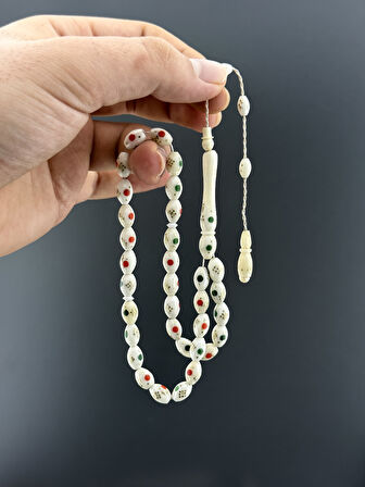 PİRİNÇ İŞLEMELİ DEVE KEMİĞİ BEYZİ KESİM 6,50X9,50