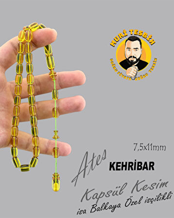İSA BALKAYA ATEŞ KEHRİBAR KAPSÜL KESİM 7,50X11