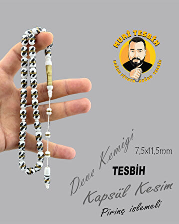 PİRİNÇ İŞLEMELİ DEVE KEMİĞİ KAPSÜL KESiM 7,50X11,50