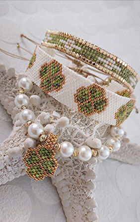 Yeşil Düş Bileklik  Seti