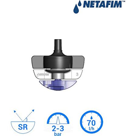 NETAFİM SPINNET™ BAŞLIK 70 L/H ( 10 ADET )