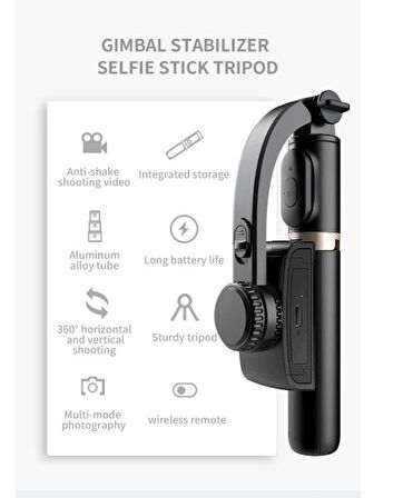 Telefon Sabitleyici Gimbal Deklanşör İos Android Destekli