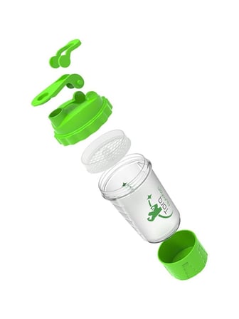 Torq Nutrition Shaker + Saklama Haznesi 500 ML Yeşil
